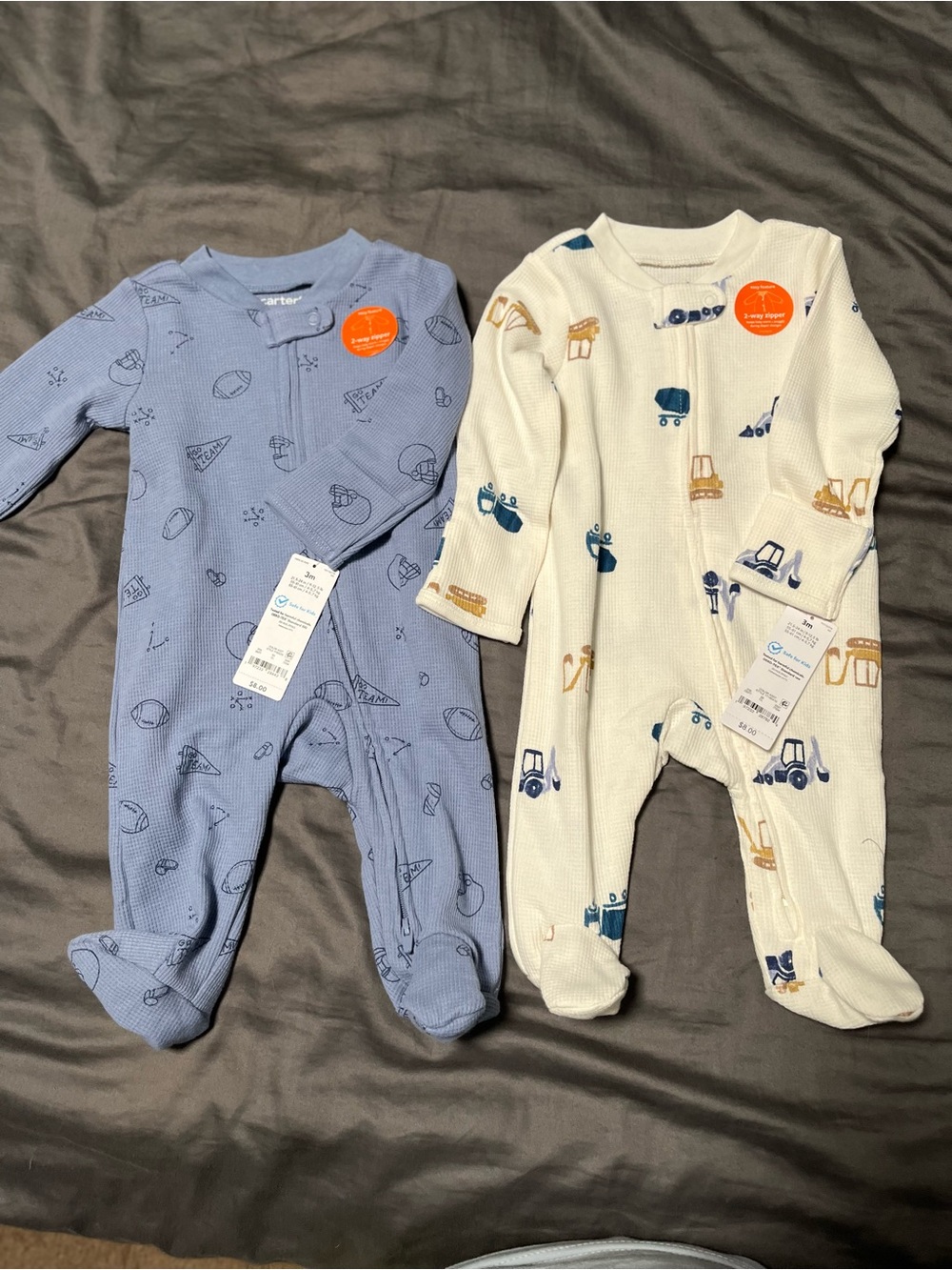 Carter's 2 pack Zippered Footie Sleepers